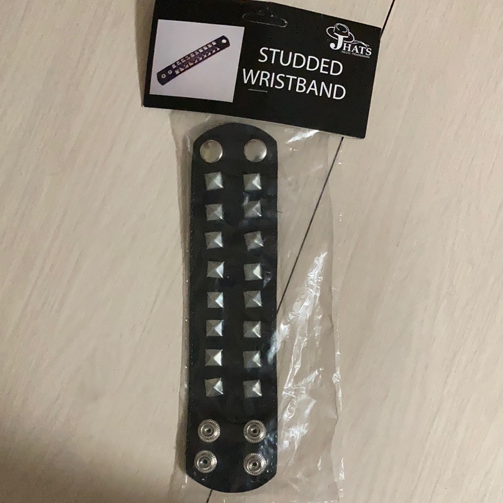 J Hats studded wristband